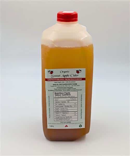 Inglis Orchardview Farm Organic Sweet Apple Cider 1.9L