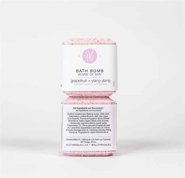 All Things Jill - Grapefruit + Ylang Ylang Bath Bomb, 105G