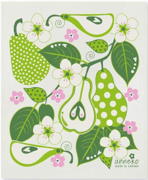 Square Love Swedish Sponge Cloths - Pears