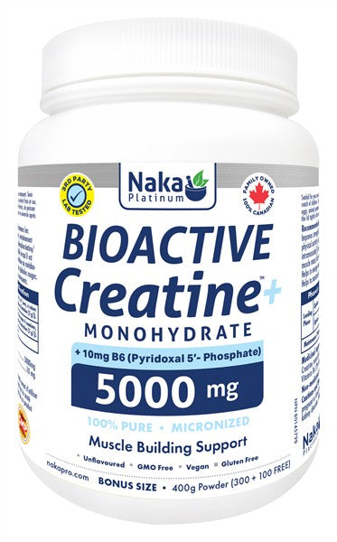 Naka Platinum Bioacive Creatine + B6 500Mg, 400G