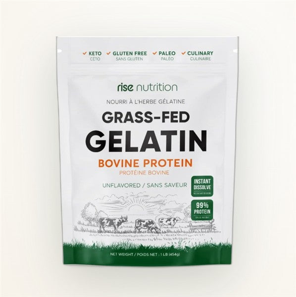 Rise Nutriton Grass-Fed Gelatin Protein Powder, 1Lb