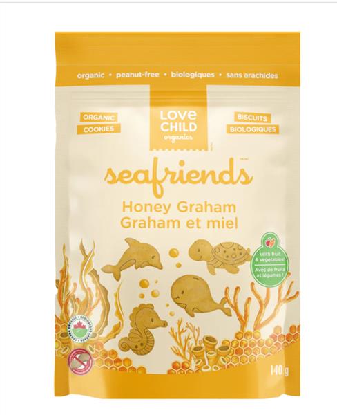 Love Child Sea Friends Honey Graham Cookies, 140G