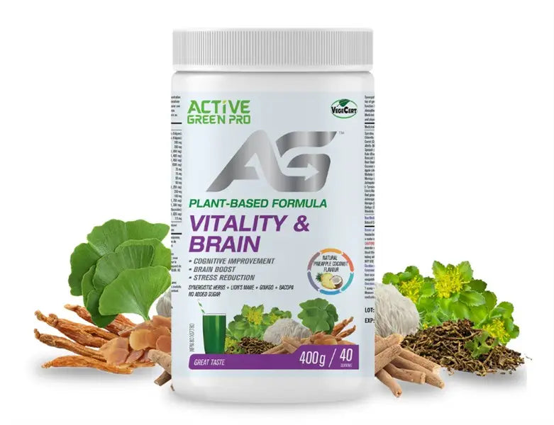 Active Green Pro Vitality & Brain - Pineapple Coconut, 400G