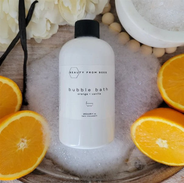Beauty From Bees Bubble Bath - Orange + Vanilla, 8Oz