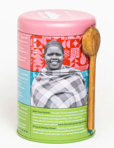 JUSTEA - Loose Leaf Holiday Tea Trio Tin