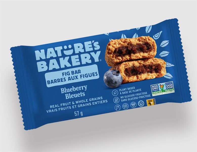 Nature's Bakery Whole Wheat Fig Bar Blueberry, 6 X57g