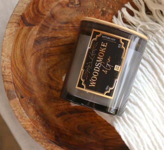 Natura Soy - Man Candle Woodsmoke Gin
