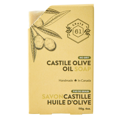 Crate 61 Organics Castile Olive Oil Bar Soap, 110G