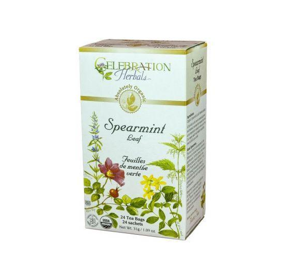 Celebration Herbals Organic Spearmint Tea, 24Bgs