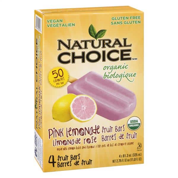 Natural Choice Pink Lemonade Fruit Bars - 4 Count