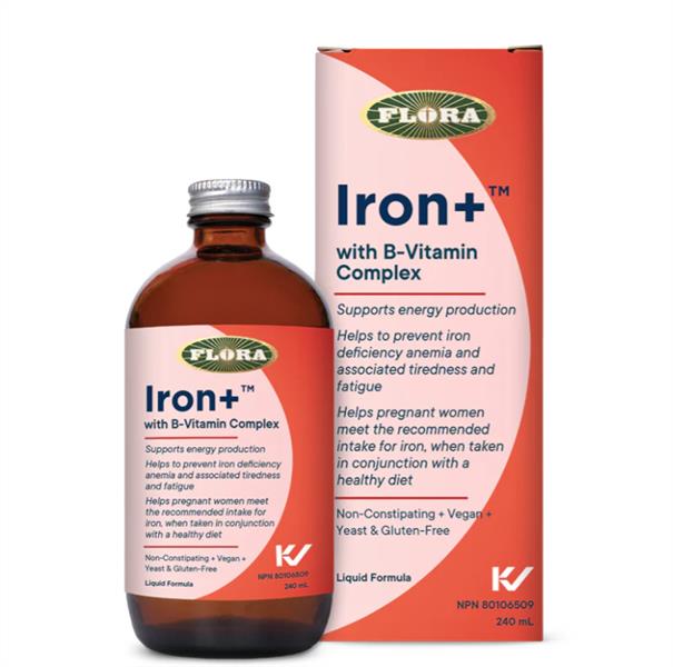Flora - Iron+ Vitamin B Complex, 240Ml