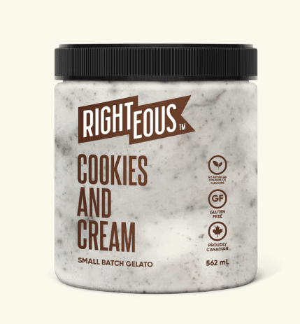 Righteous - Cookies And Cream Gelato, 473Ml