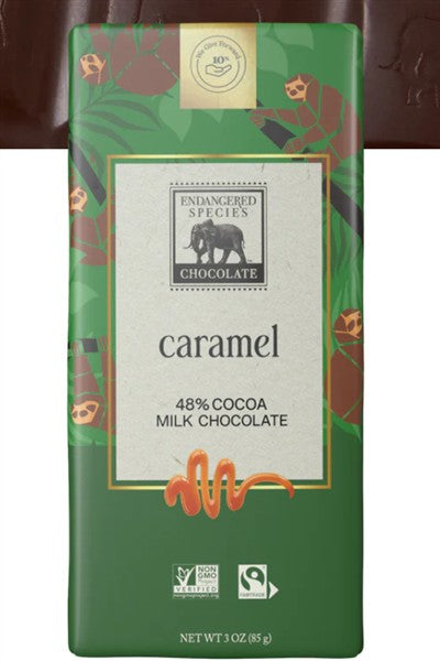 Endangered Species - 48% Milk Chocolate With Caramel, 85G