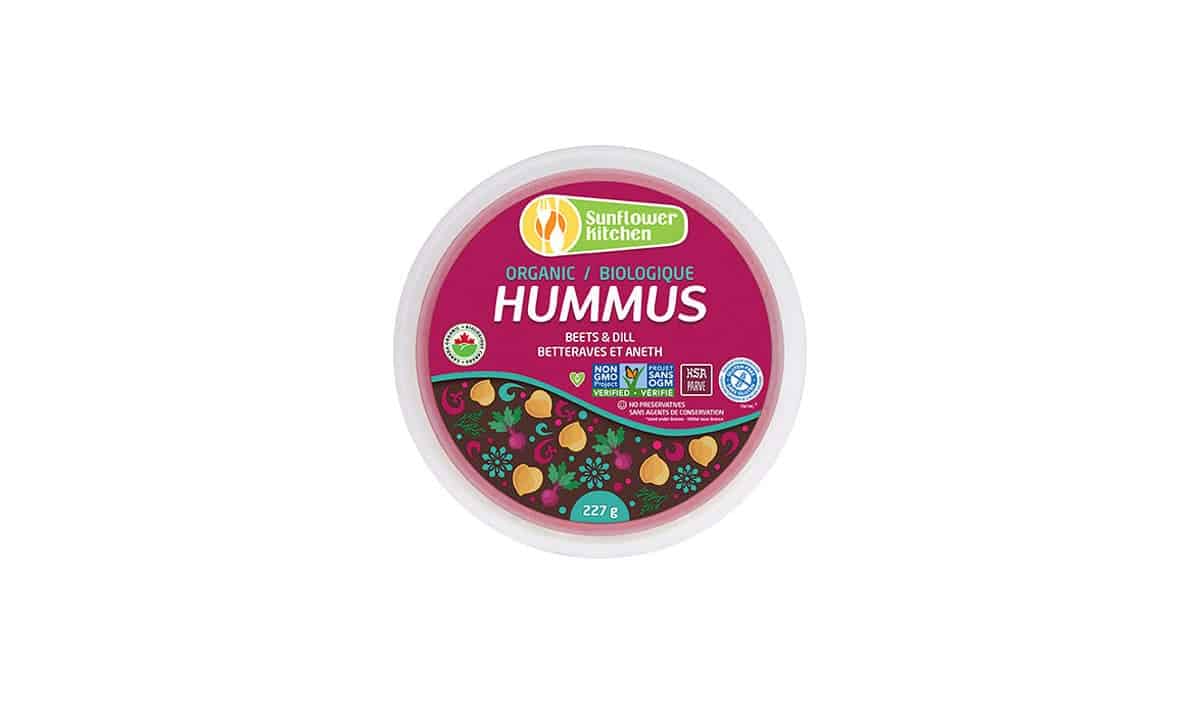 Sunflower Kitchen Certified Organic Beets & Dill Hummus 227G