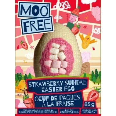 Moo Free Dairy Free Egg Strawberry Sundae 85G