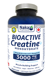Naka Platinum Bioactive Creatine With B6 3000Mg, 230Cap