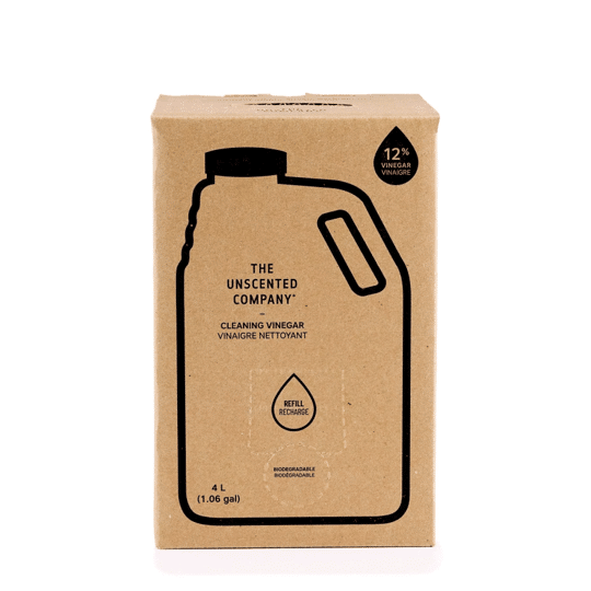 The Unscented Co Cleaning Vinegar 12% 4L Refill Box