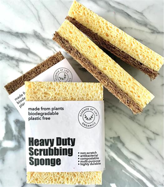 Essence Of Life 100% Plant Based Heavy Duty Scrubbing Sponge