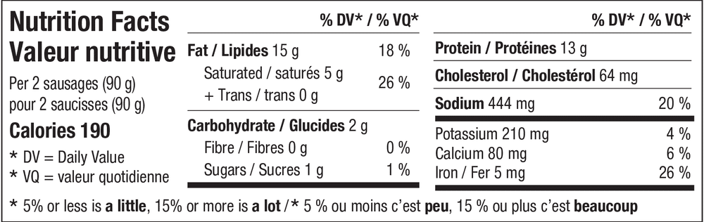 Alderwood Farms Breakfast Sausages Original 375G