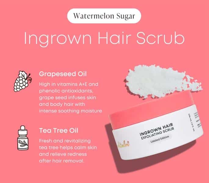 Bushbalm - Ingrown Hair Exfoliating Scrub, Watermelon Sugar, 236Ml
