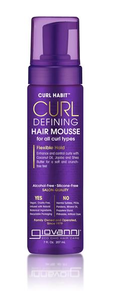 Giovanni Curl Habit Curl Defining Hair Mousse, 207Ml
