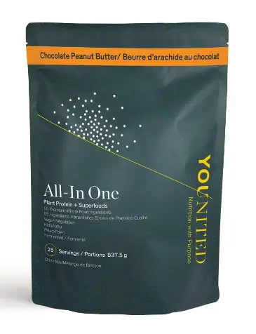 Younited All-In One Plant Protein + Superfoods Chocolate Peanut Butter, 825G