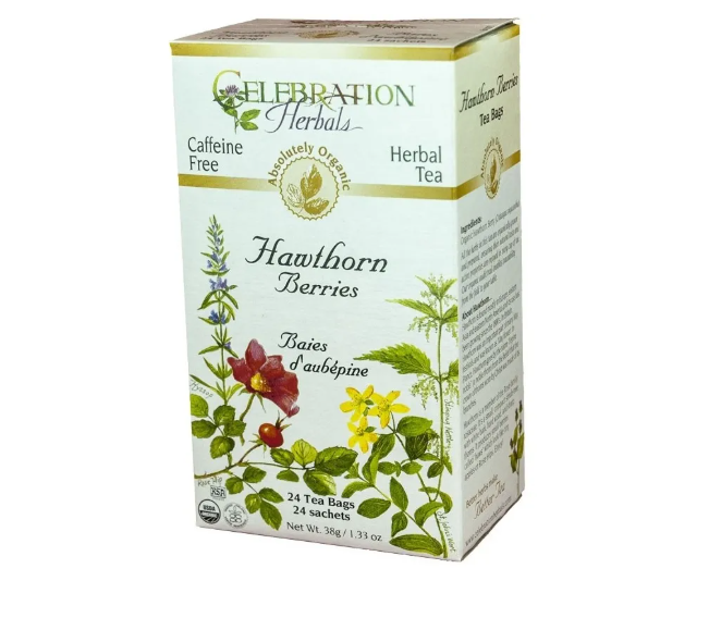 Celebration Herbals Organic Hawthorn Berries Tea, 24Bgs
