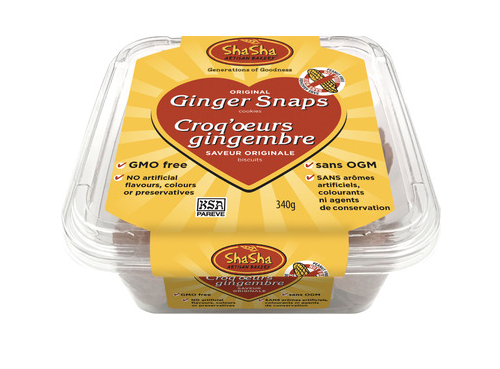 Shasha - Original Ginger Snaps, 250G