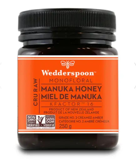 Wedderspoon Monofloral Manuka Honey Kfactor 16, 250G