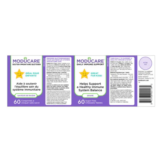 Kidstar Moducare Kids 60 Chewable (Grape)