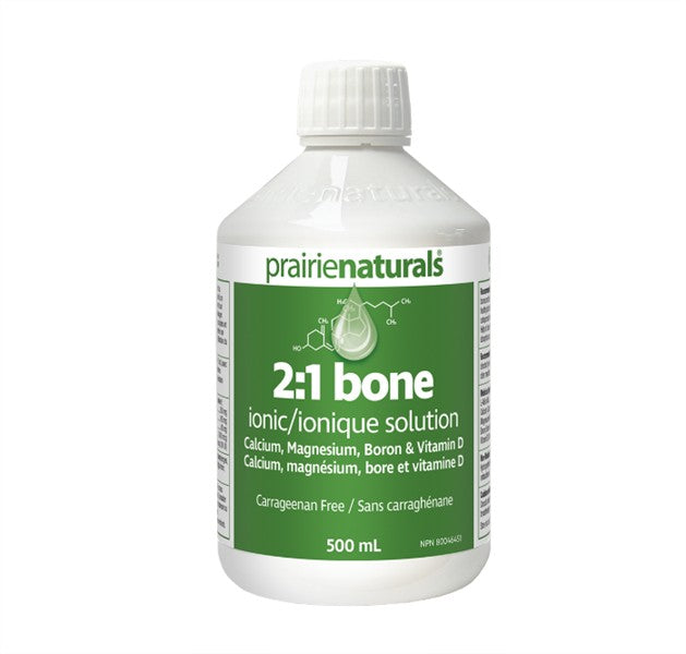 Prairie Naturals Liquid Ionic Bone 2:1 Solution, 500Ml