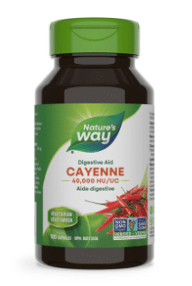 Natures Way - Cayenne 40,000 HU/UC, 100 Capsules