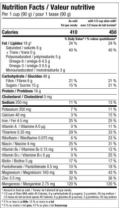 Manitoba Harvest Hemp Yeah Organic Blueberry Granola 283G
