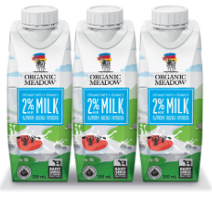 Organic Meadow 2% Milk Single Serve, 250Ml X3pk