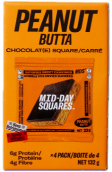 Mid-Day Squares - Peanut Butta, 4X33g