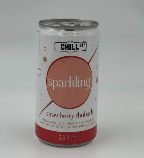 Chill St. Craft - Sparking Strawberry Rhubard Wine Style Spritzer, 237Ml