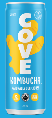 Cove Kombucha Ginger, 355Ml