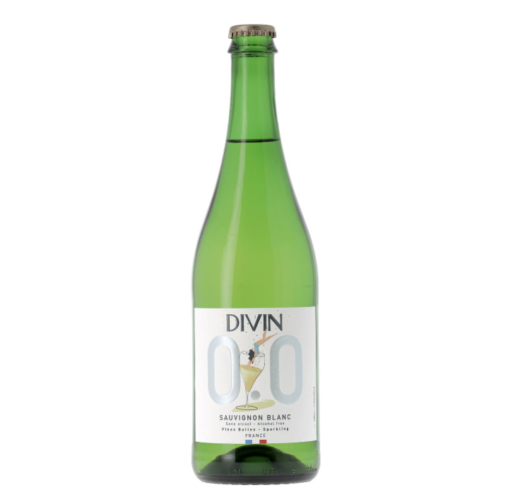 DIVIN Non-Alcoholic Sparkling Sauvignon Blanc, 750Ml