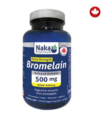 Naka Platinum Bromelain Extra Strength, 75Caps