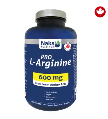 Naka Pro L-Arginine 600Mg, 150Caps