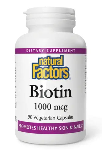 Natural Factors Biotin 1000Mcg, 90Vcaps
