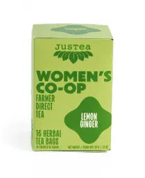 JUSTEA - Lemon Ginger Tea, 16Ct