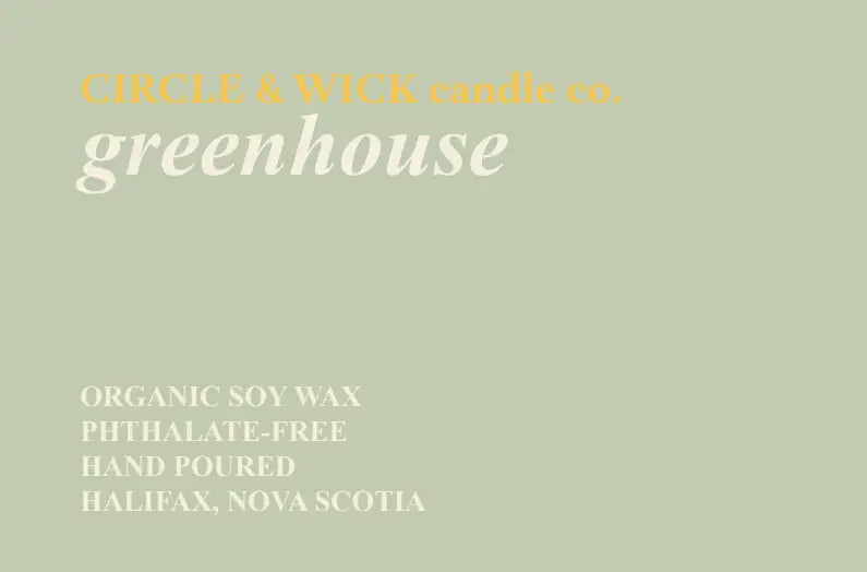 Circle & Wick Greenhouse, 9Oz Candle - Limited Edition