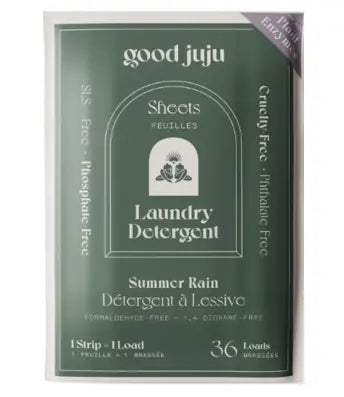 Good Juju Laundry Detergent Sheets Summer Rain, 36Ct