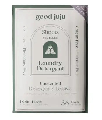 Good Juju Laundry Detergent Sheets Unscented, 36Ct