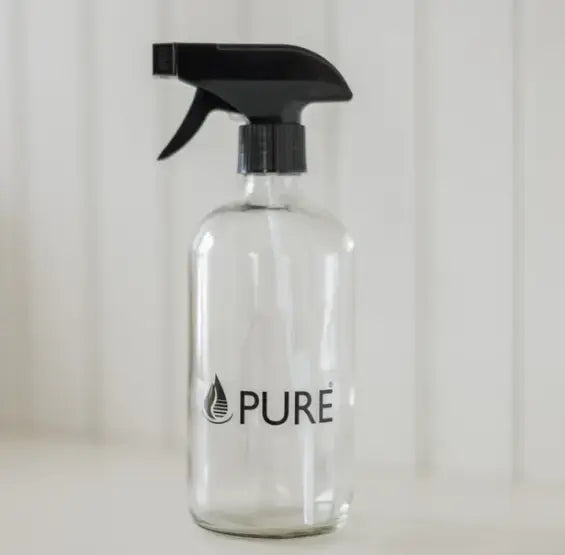 PURE Glass Bottle With Sprayer 500Ml