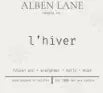Alben Lane Candle Co L'hiver, 8Oz
