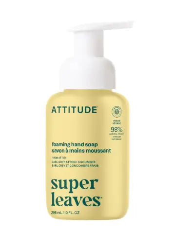 Attitude Living - Super Leaves Foaming Hand Soap Earl Grey & Fresh Cucumber, 295Ml