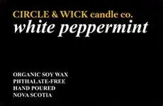 Circle & Wick White Peppermint, 9Oz Candle