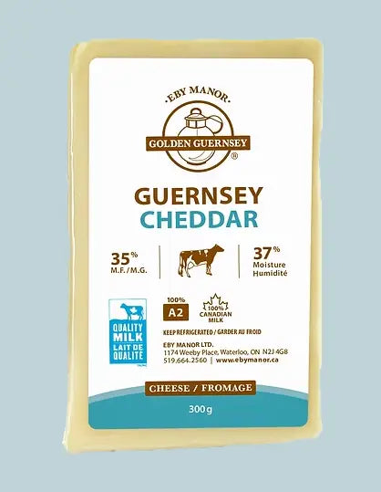 Eby Manor Guernsey Cheddar Cheese, 300G